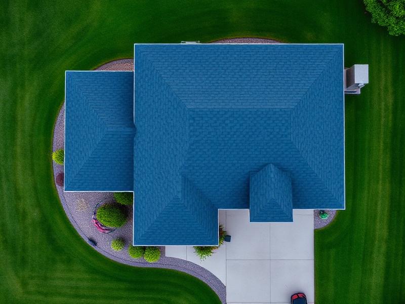 Aerial view of finished roof